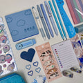 Blue stationery set