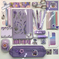 Biserina Lavender Dream Stationery Bundle — Full Aesthetic Desk Upgrade pastel aesthetic stationery bundle — Default Title