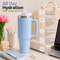 40oz Tumbler soft blue