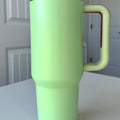 40oz Insulated travel tumbler with handle / Green