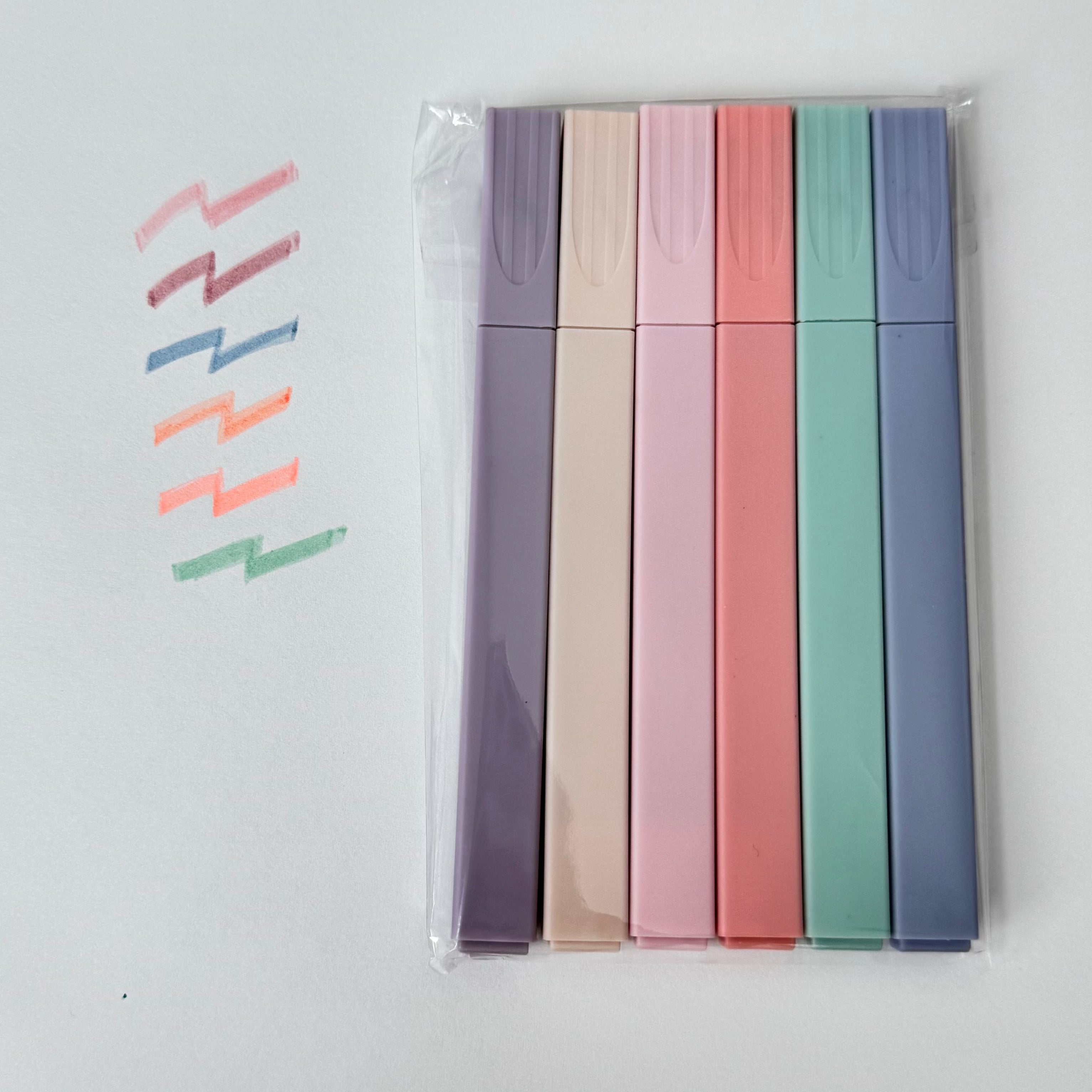 Pastel highlighter set (6 pcs)