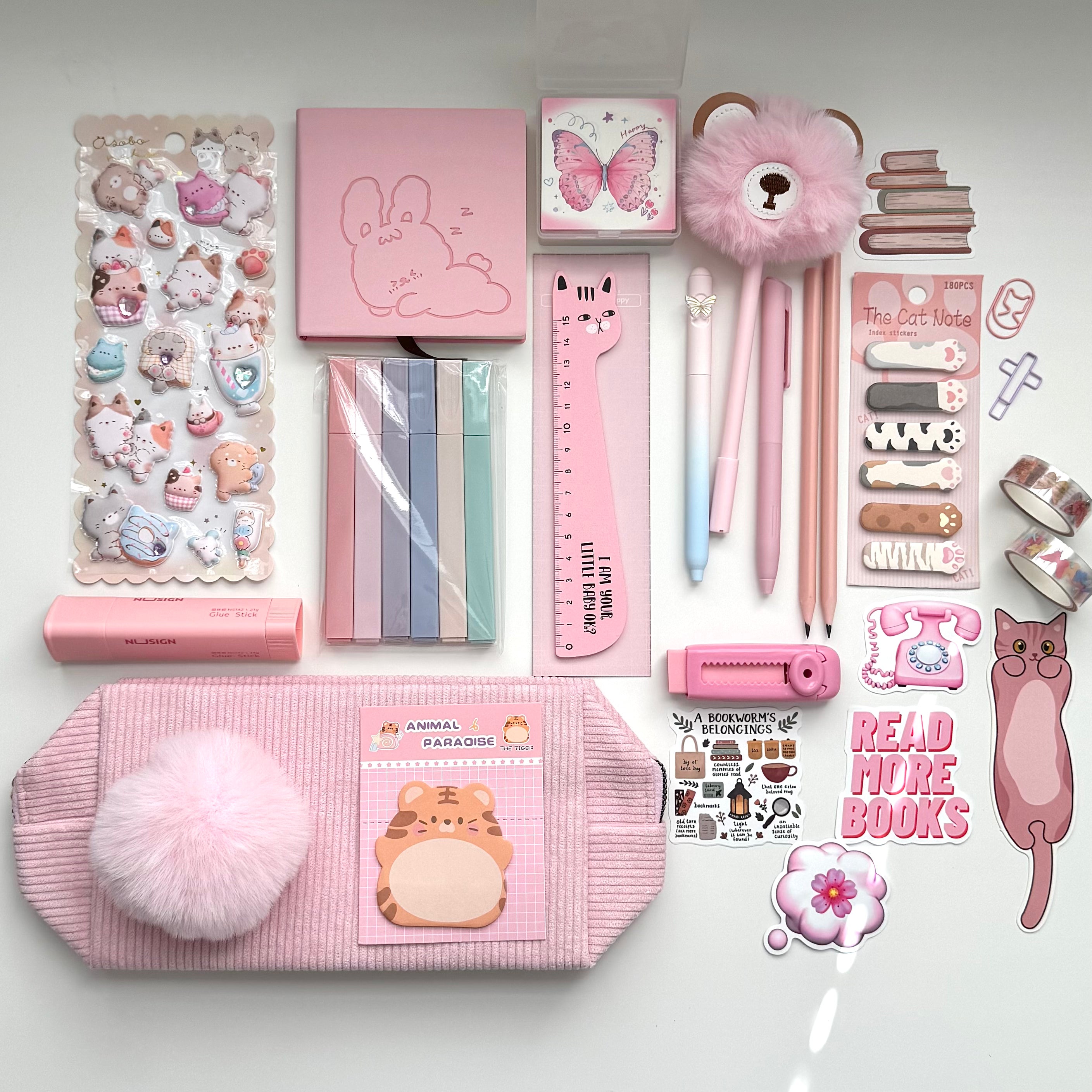 🩷Pink pastel stationery set – the perfect gift