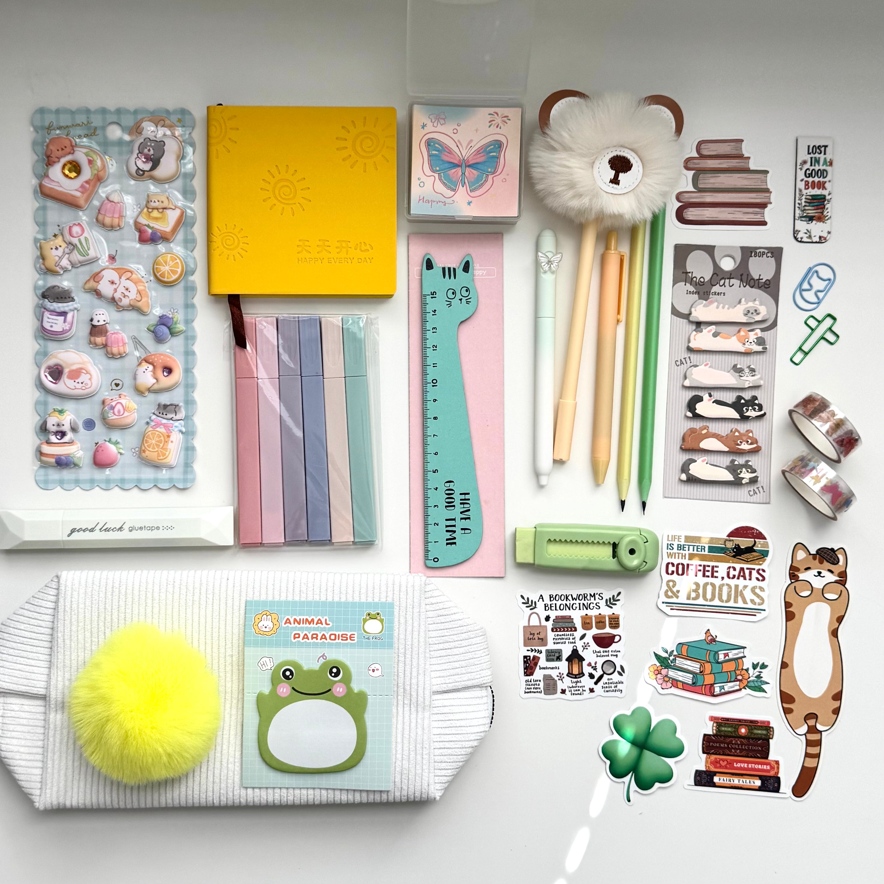 💛Yellow pastel stationery set – the perfect gift