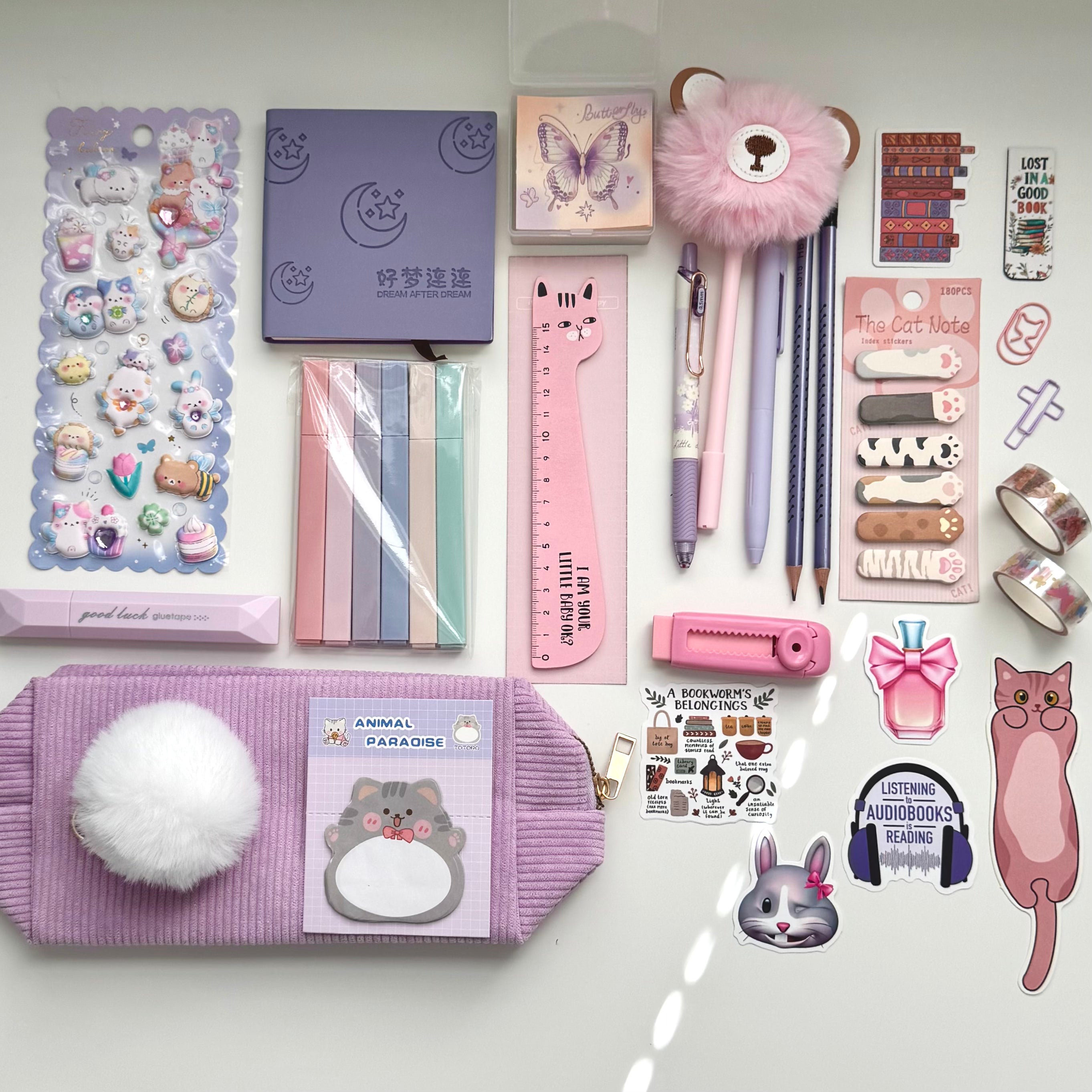 💜Lavender pastel stationery set – the perfect gift